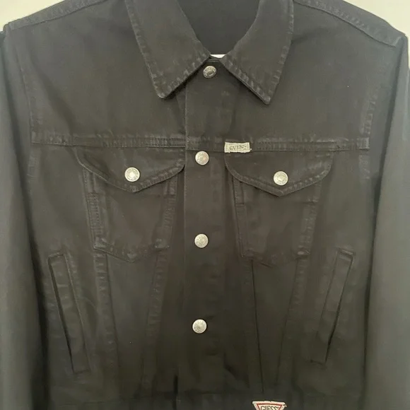 Vintage black denim guess jacket - Picture 4 of 6